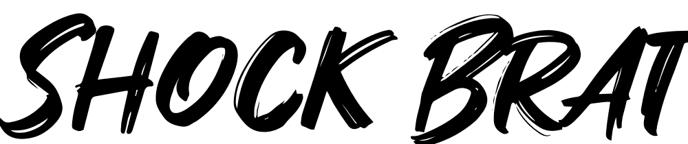 Shock-Brat font family download free