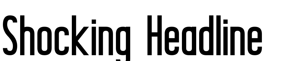 shocking_headline font family download free