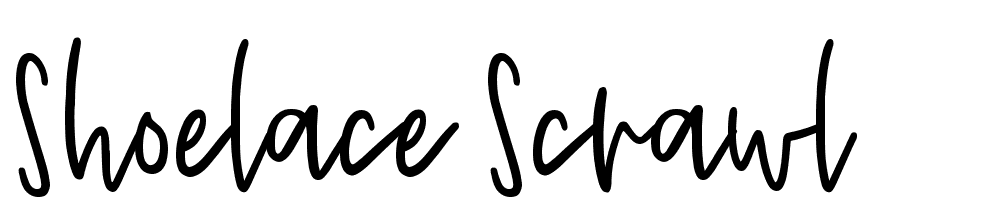 Shoelace Scrawl font family download free