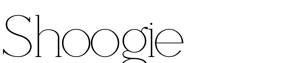 Shoogie font family download free