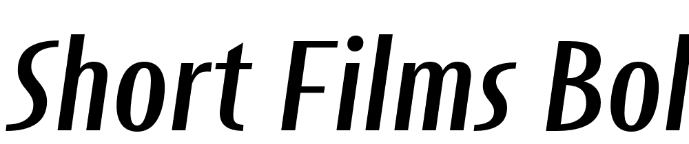 Short-Films-Bold-It font family download free