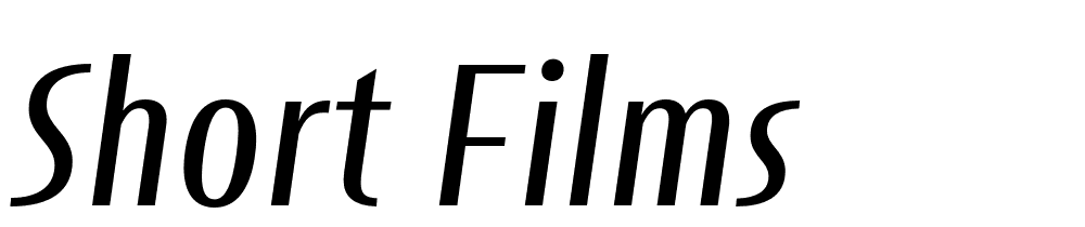 Short Films font family download free