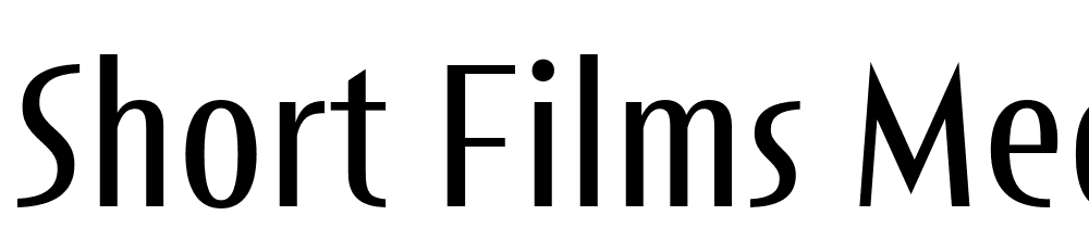 Short-Films-Medium font family download free