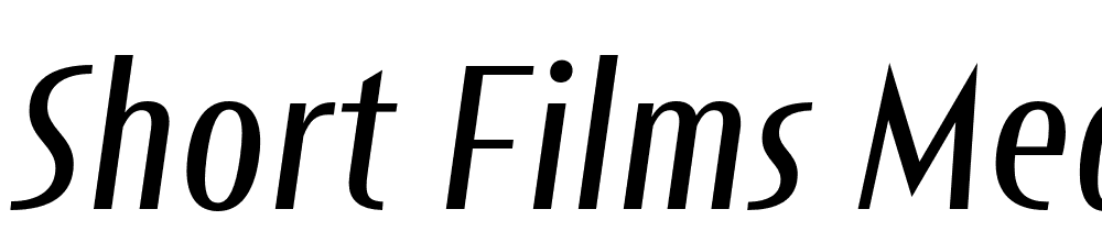Short-Films-Medium-It font family download free