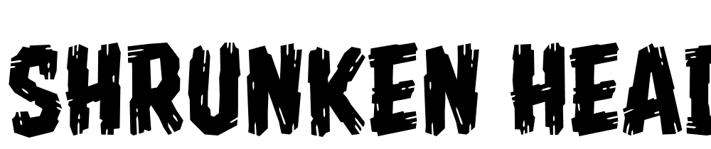 Shrunken-Head-BB font family download free