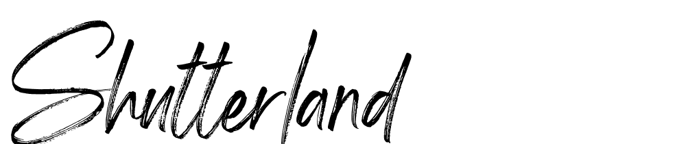 Shutterland font family download free