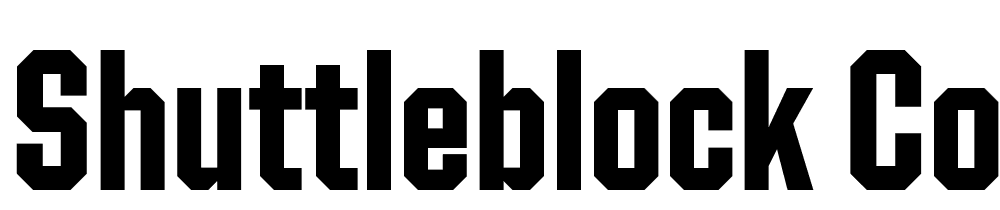 Shuttleblock-Condensed-Bold font family download free