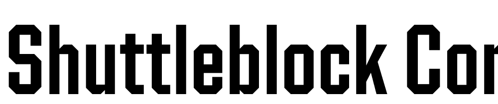 Shuttleblock-Condensed-Demi font family download free