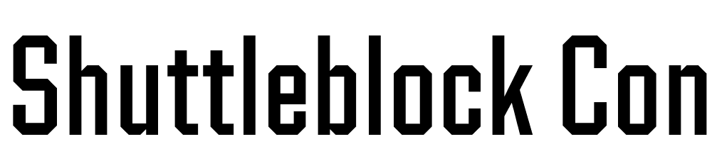 Shuttleblock-Condensed-Medium font family download free