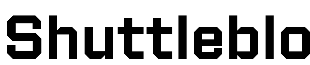 Shuttleblock-Demi font family download free