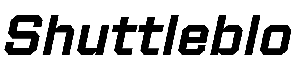 Shuttleblock-Demi-Italic font family download free
