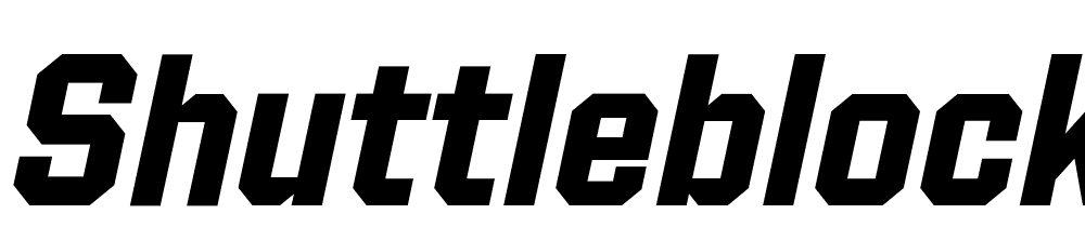 Shuttleblock-Narrow-Bold-Italic font family download free