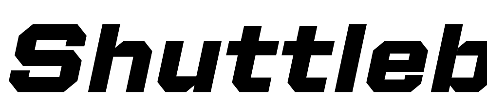 Shuttleblock-Wide-Bold-Italic font family download free