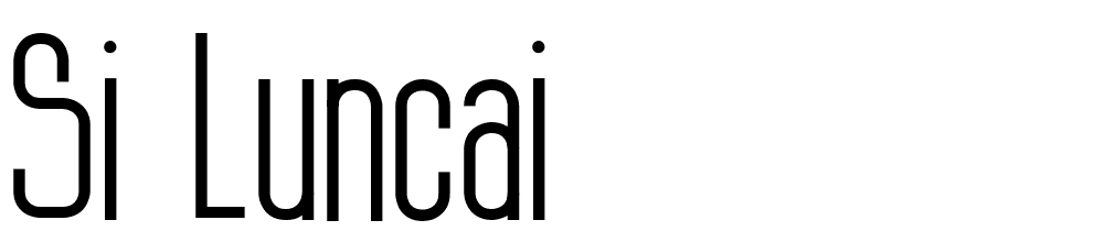 Si-LuNcai font family download free