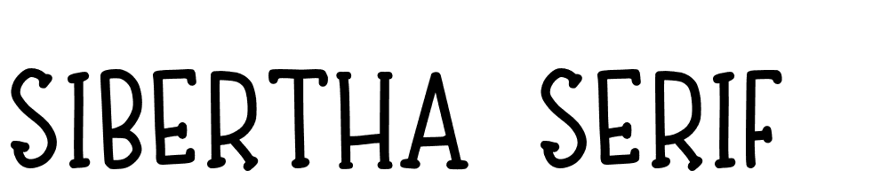 Sibertha-serif font family download free