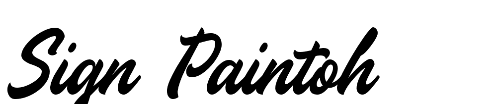 Sign Paintoh font family download free