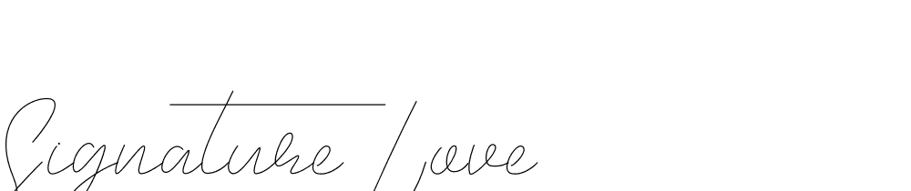 Signature-Love font family download free