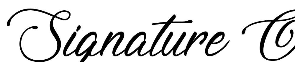 Signature of the Ancient font family download free