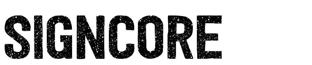 SIGNCORE font family download free