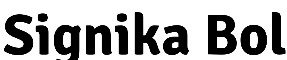 Signika-Bold font family download free