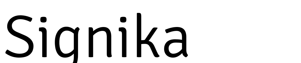 signika font family download free