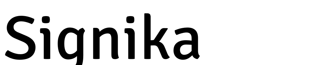 Signika font family download free