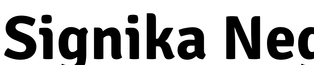 Signika-Negative-Bold font family download free