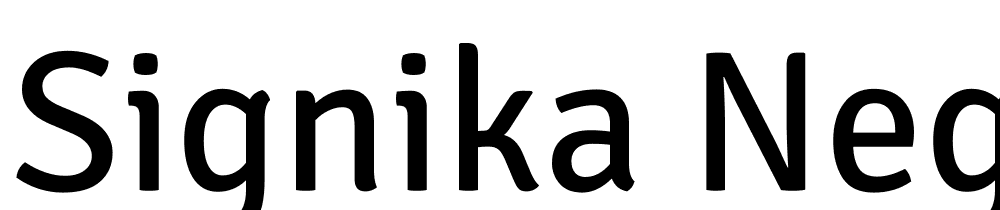 signika-negative font family download free