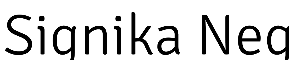 Signika-Negative-Light font family download free