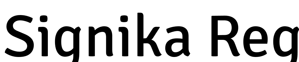 Signika-Regular font family download free