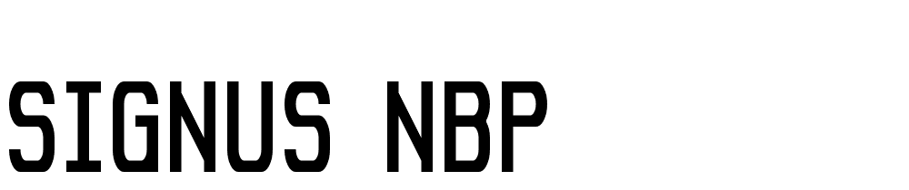 Signus-NBP font family download free