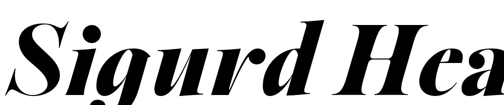 Sigurd-Heavy-Italic font family download free