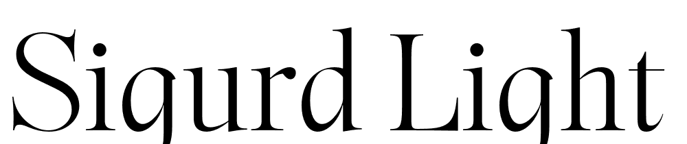 Sigurd-Light font family download free