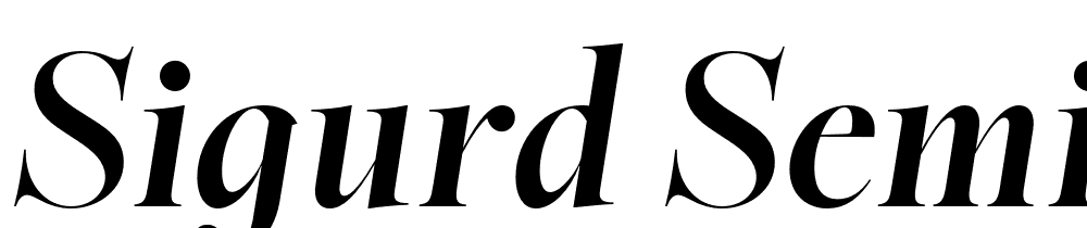 Sigurd-Semi-Bold-Italic font family download free