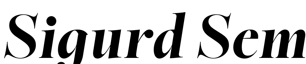 Sigurd-Semi-Extra-Bold-Italic font family download free