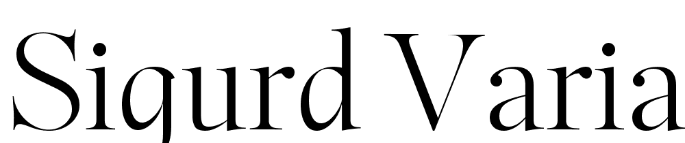 Sigurd-Variable-Light font family download free