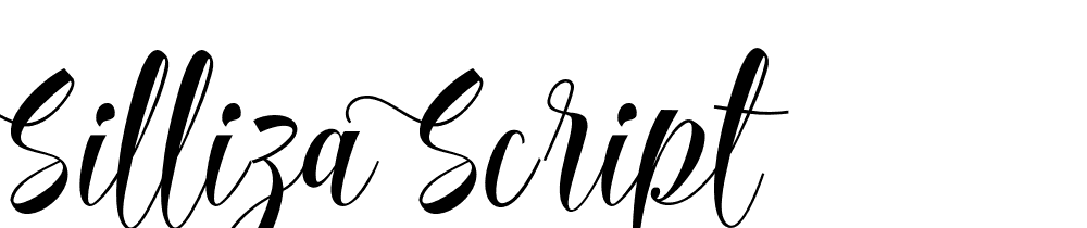 Silliza Script font family download free