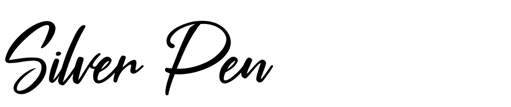 Silver Pen font family download free