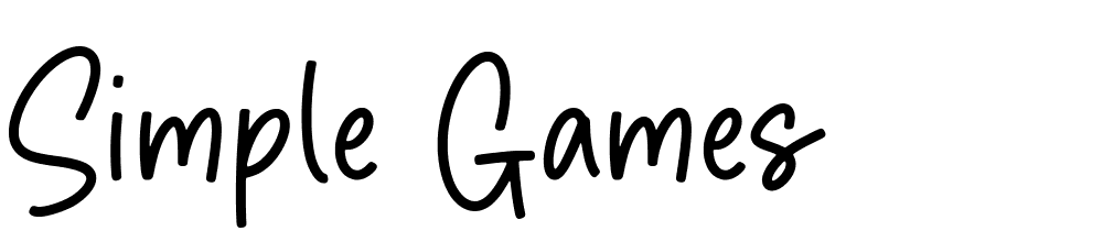 Simple-Games font family download free