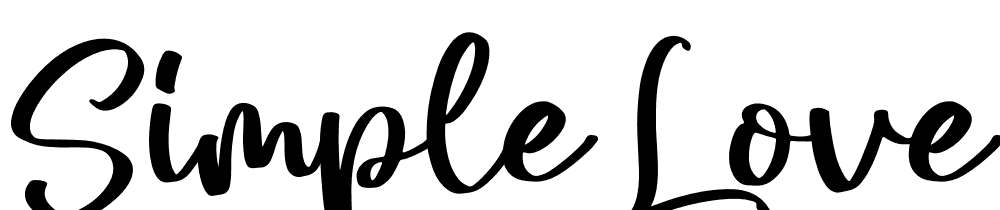 Simple-Love font family download free