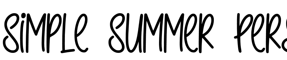 Simple-Summer-Personal-Use font family download free