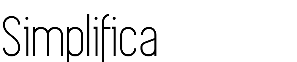 Simplifica font family download free