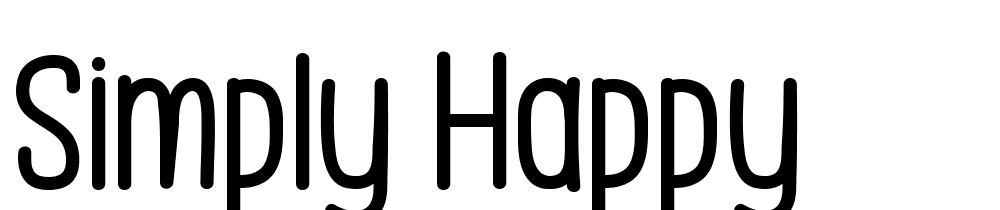 Simply Happy font family download free