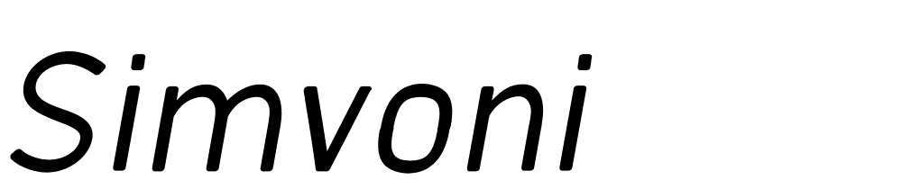 simvoni font family download free