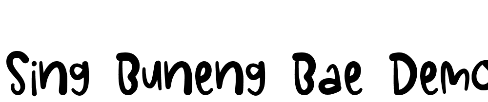 Sing-Buneng-Bae-Demo font family download free