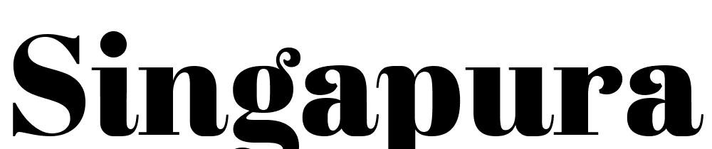 Singapura font family download free