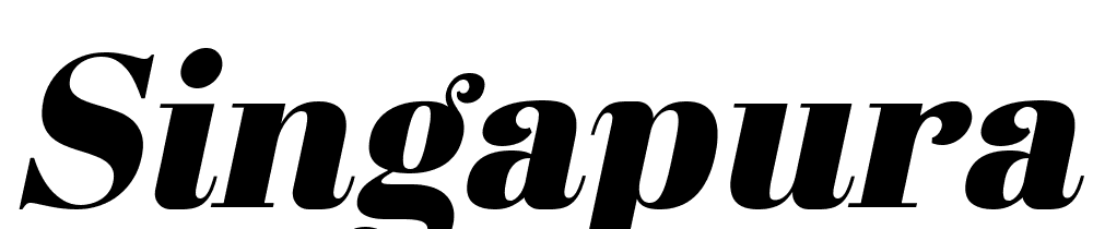 Singapura-Italic font family download free