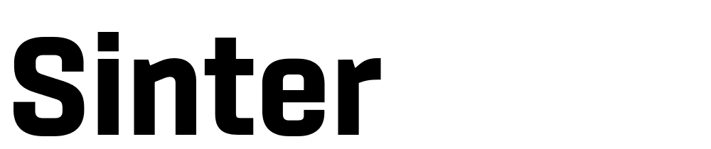 Sinter font family download free