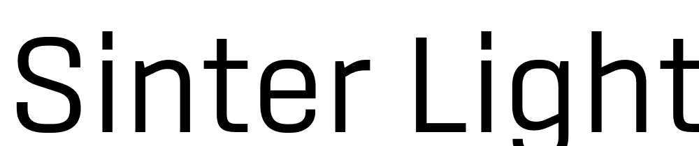 Sinter-Light font family download free