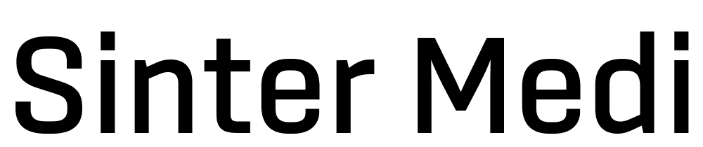 Sinter-Medium font family download free